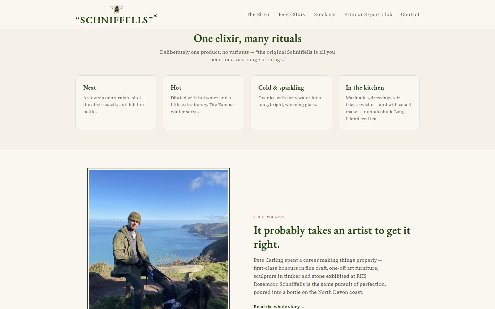 Schniffells — ingredients section